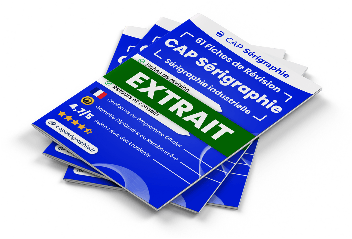 Extrait Fiches Révision gratuites CAP Sérigraphie
